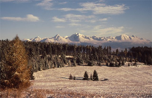 Vysoké Tatry panorama z Kozích hřbetů